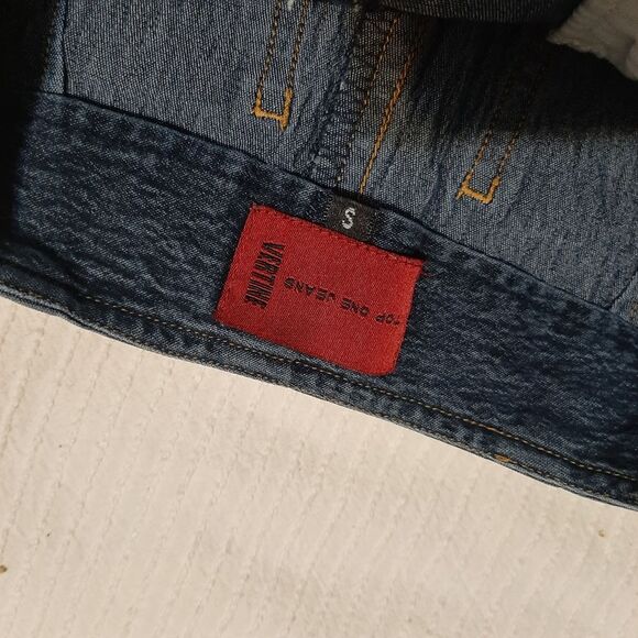 Top One Jeans Pencil Denim Skirt Knee Length Hight waisted Small - Picture 5 of 10